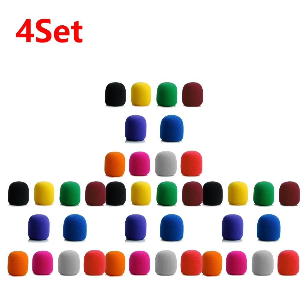 100/10PCS Mic Sponge Covers 10/1Set Anti-Spray Karaoke DJ Mic Foam Protective Sleeves 10 Colors Wireless Microphone Pop Filters