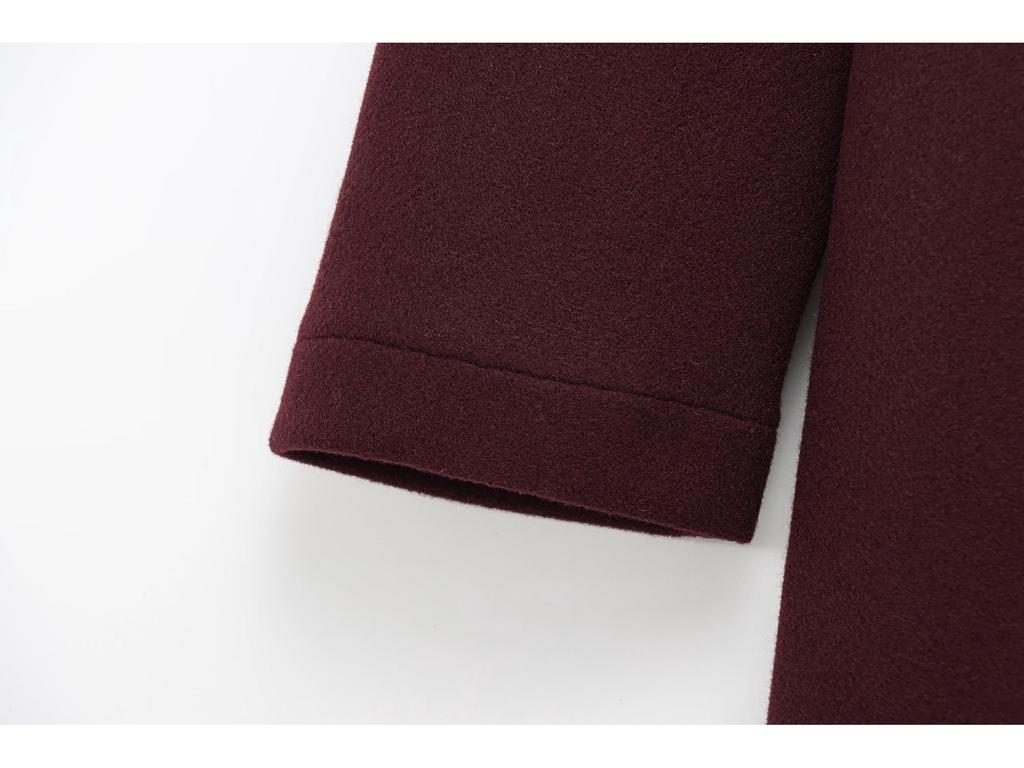 2025 Retro Europäischer & Amerikanischer Damen Wollreversmantel mit Knopfdetails - Vielseitige und Weiche Pendlerjacke