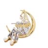 MIKIMOTO  Brooch Silver/gold Silver925/Akoya Pearl Women