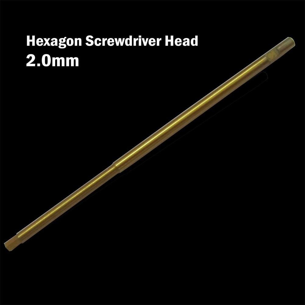 

Золотая шестигранная головка отвертки для моделей вертолетов и самолетов на радиоуправлении 2.0mm