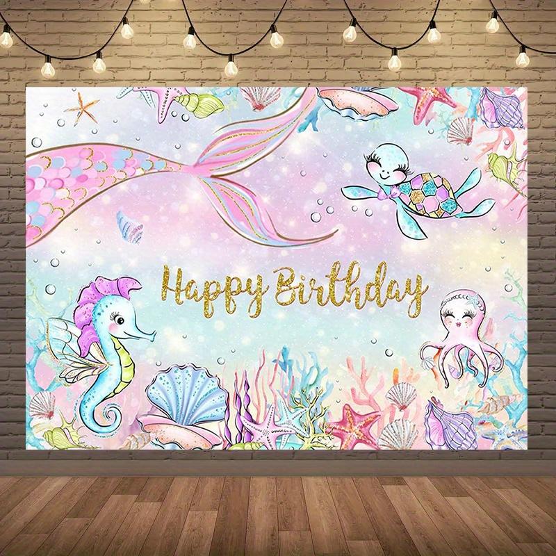 Under The Sea Birthday Backdrop 1pc - Wall Hanging Decor