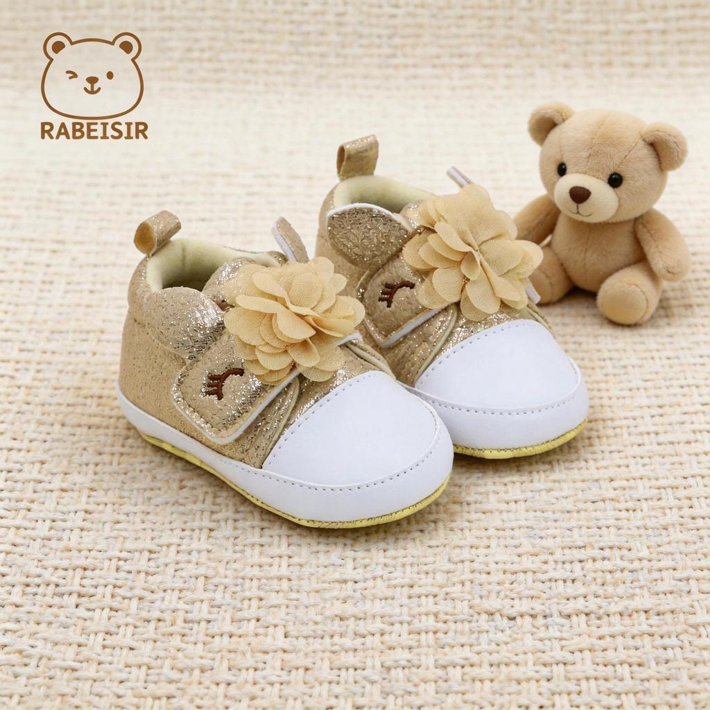 Anti-Slip Breathable Infant Canvas Pre-Walker Baby Shoes (0-18 Months)