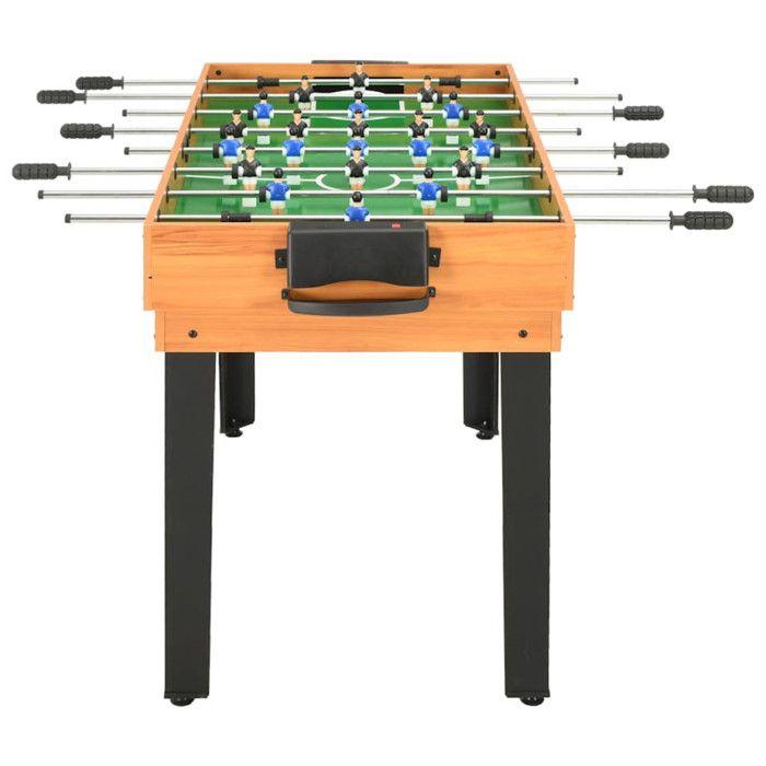 VidaXL Multiple Game Table 15 In 1 Chess Checkers Backgammon Shuffleboard Hockey Curling Bowling Billiards Football Game Room 91944