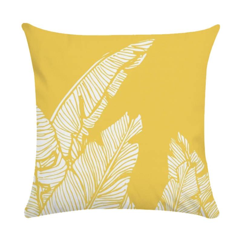 yellow textured throw pillow