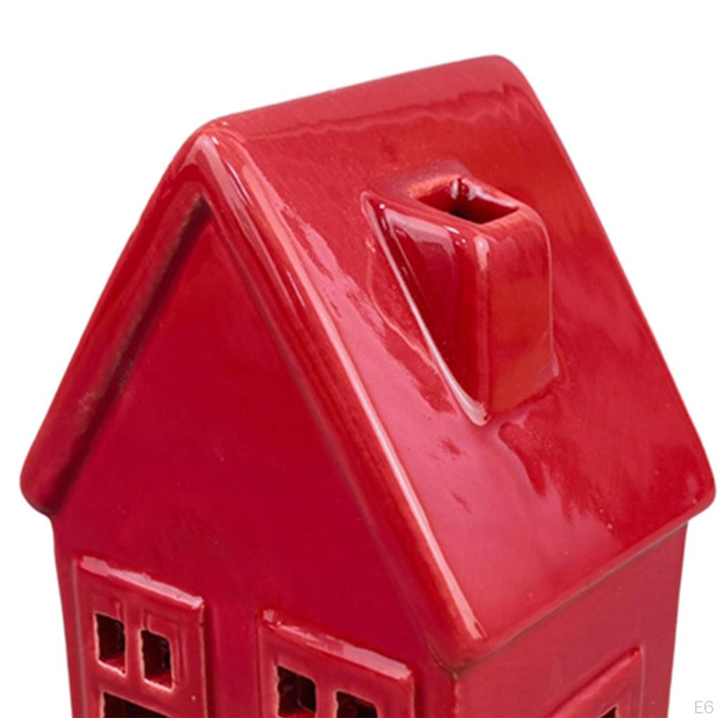Candle Holder for Christmas Village House Ceramic Figurine Home Decor