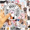 10/60pcs Cute Cat Paw Print Stickers Cat Paws Graffiti Stickers for DIY Luggage Laptop Skateboard Motorcycle Bicycle Stickers