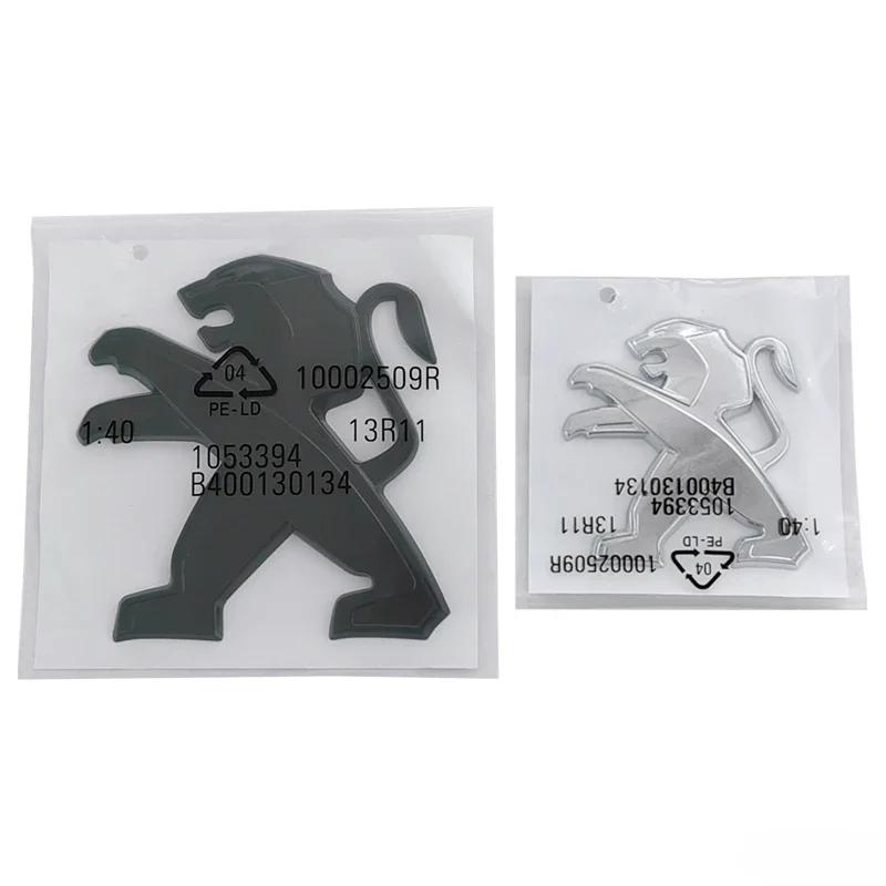 OQUP8 ABS 3D Löwenemblem Fronthaube Heckklappe Abzeichen für Peugeot 2008 3008 2021 2022 2023 Autoaufkleber Decals Styling Zubehör