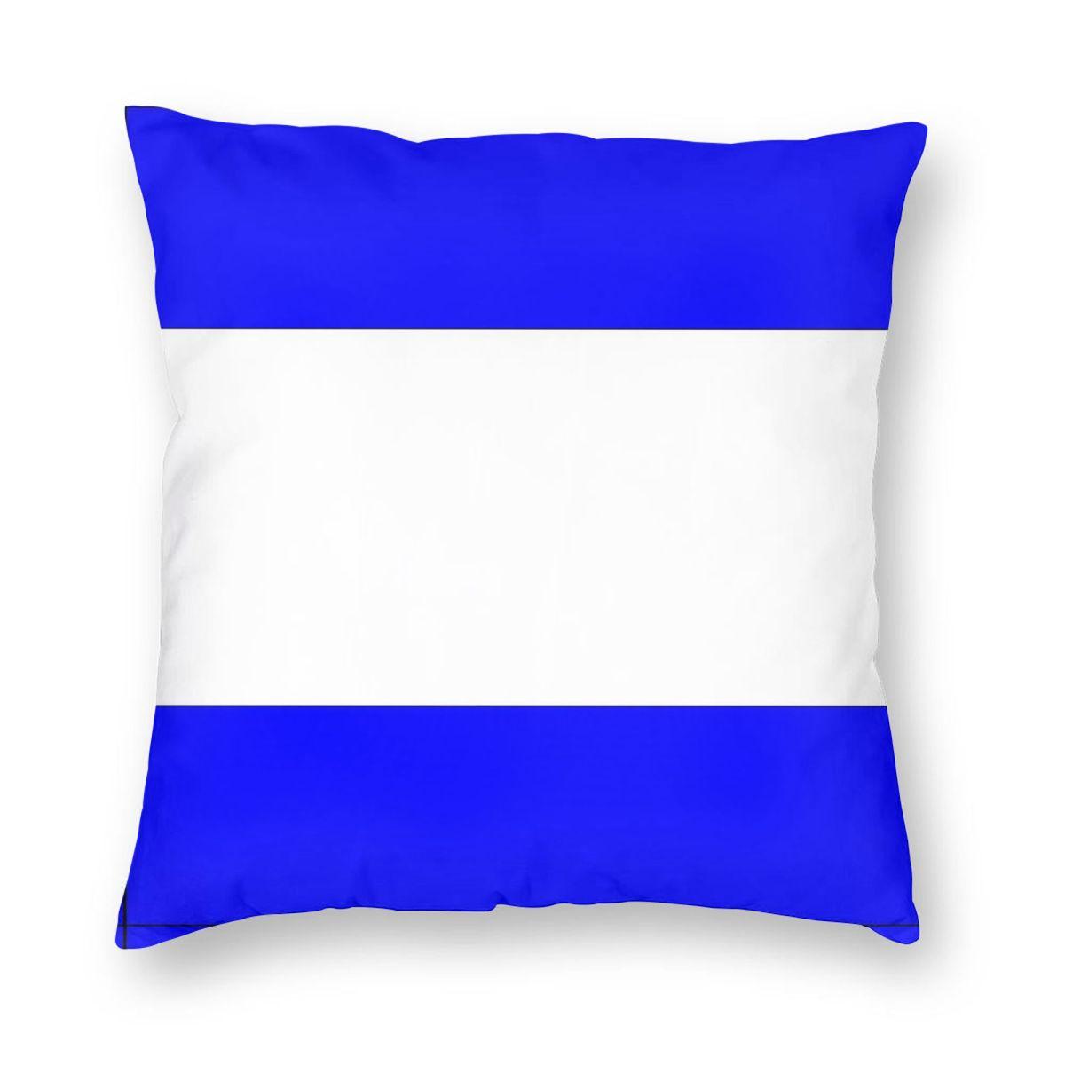 International Maritime Signal Flags J Pillowcase Polyester Linen Velvet  Zip Decorative Throw Pillow Case Home Cushion Cover 30x30cm