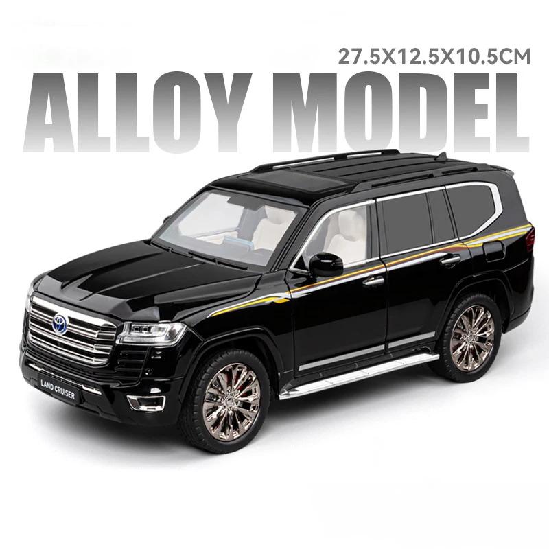 lqbn4 1/18 Toyota Land Cruiser LC300 SUV Alloy Model Car Toy Diecasts Metal Casting Sound and Light Car Toys For Children Vehicle