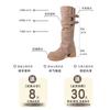 Retro Fashion Design Sense Removable Two-wear Thick Heel Boots Children's New Summer Stacking Boots Thick Heel