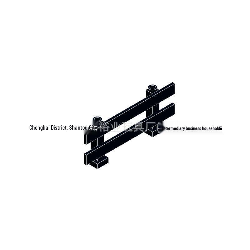 6079 Guardrail-Compatible 1×8×2 Fence Building Block Parts 0.5kg чёрный