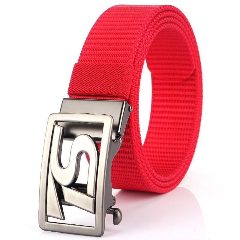 TS Belt Men's Automatic Buckle Business Casual Thick Nylon