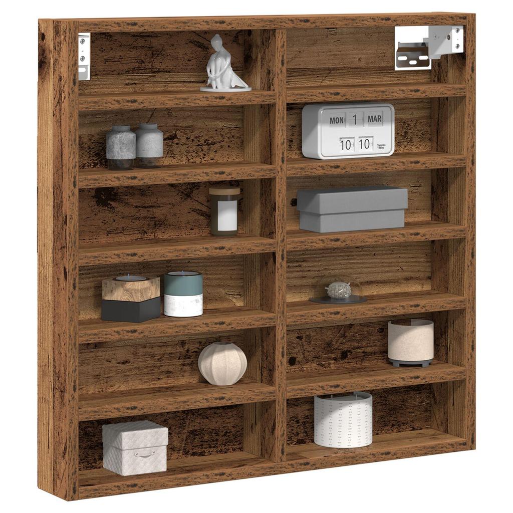 1 Wall Mounted Storage Shelf Display Cabinet, Ideal for Shelf Decorations in Living Room, Bedroom, Office, 100x8.5x75 cm