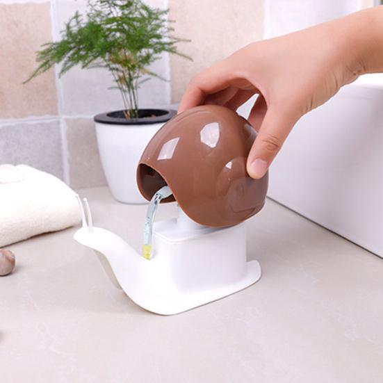 Snail Shape Pump Liquid Soap Dispenser Kitchen Bathroom Shampoo Lotion Bottle