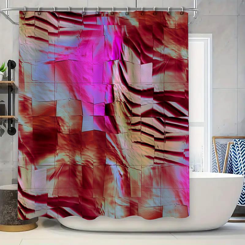

Tropical Floral Butterfly Print Bathroom Shower Curtain Decor Set For Home Bath Decorations 72 X 72 Inches Black Yellow Red Pink W60H190(CM)-1 Pcs