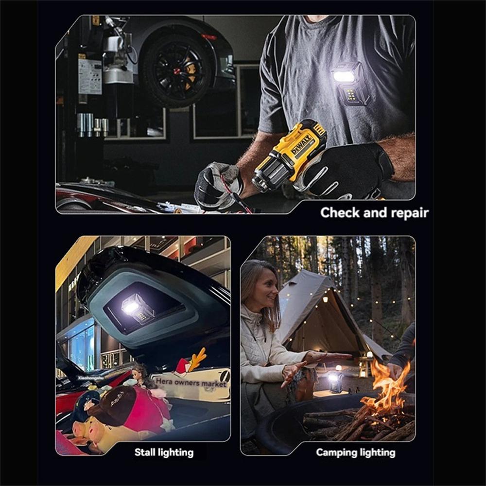 5000LM LED SMD COB High Power Keychain Flashlight Type-C Charging IP45 Waterproof Compact Portable Work Lantern