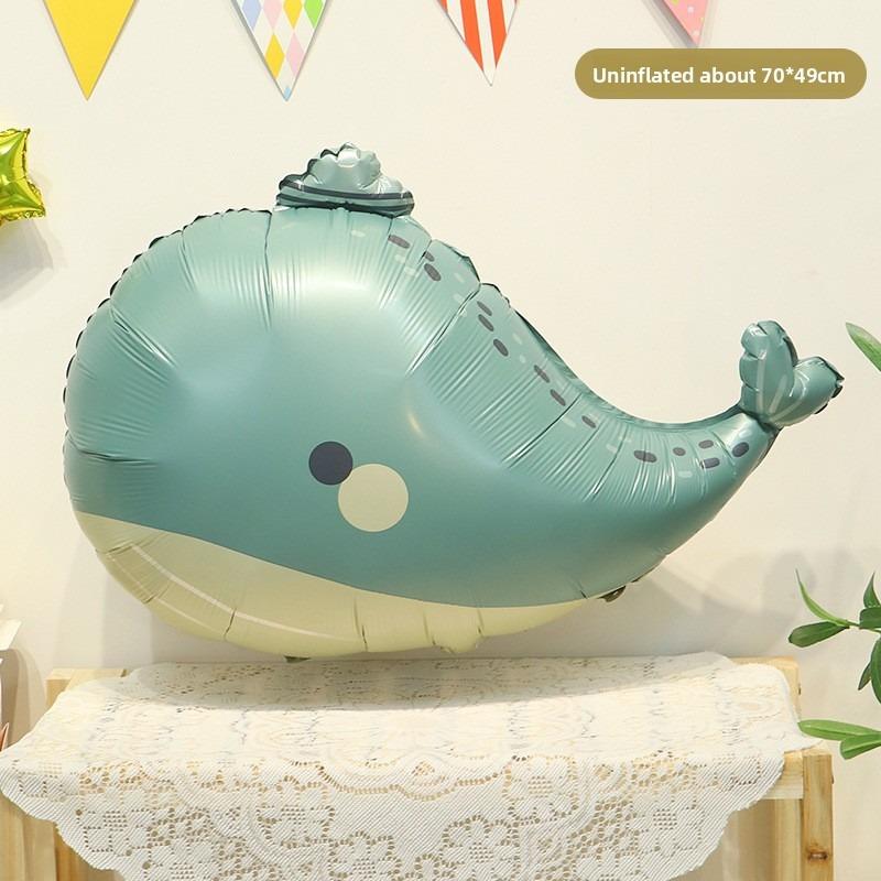 Matte Cartoon Cute Animal-shaped Balloon Baby's 100th Birthday Decoration and Photo Props
