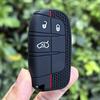 Keychain Protection For Jeep Cherokee Limited Grand Compass Dodge Journey Hellcat Chrysler 300C II Silicone Key Cover Fob Holder