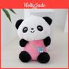 Süßer Panda Plüsch Schlüsselanhänger Weiches PP-Baumwoll Stofftier Bunte Panda Puppe