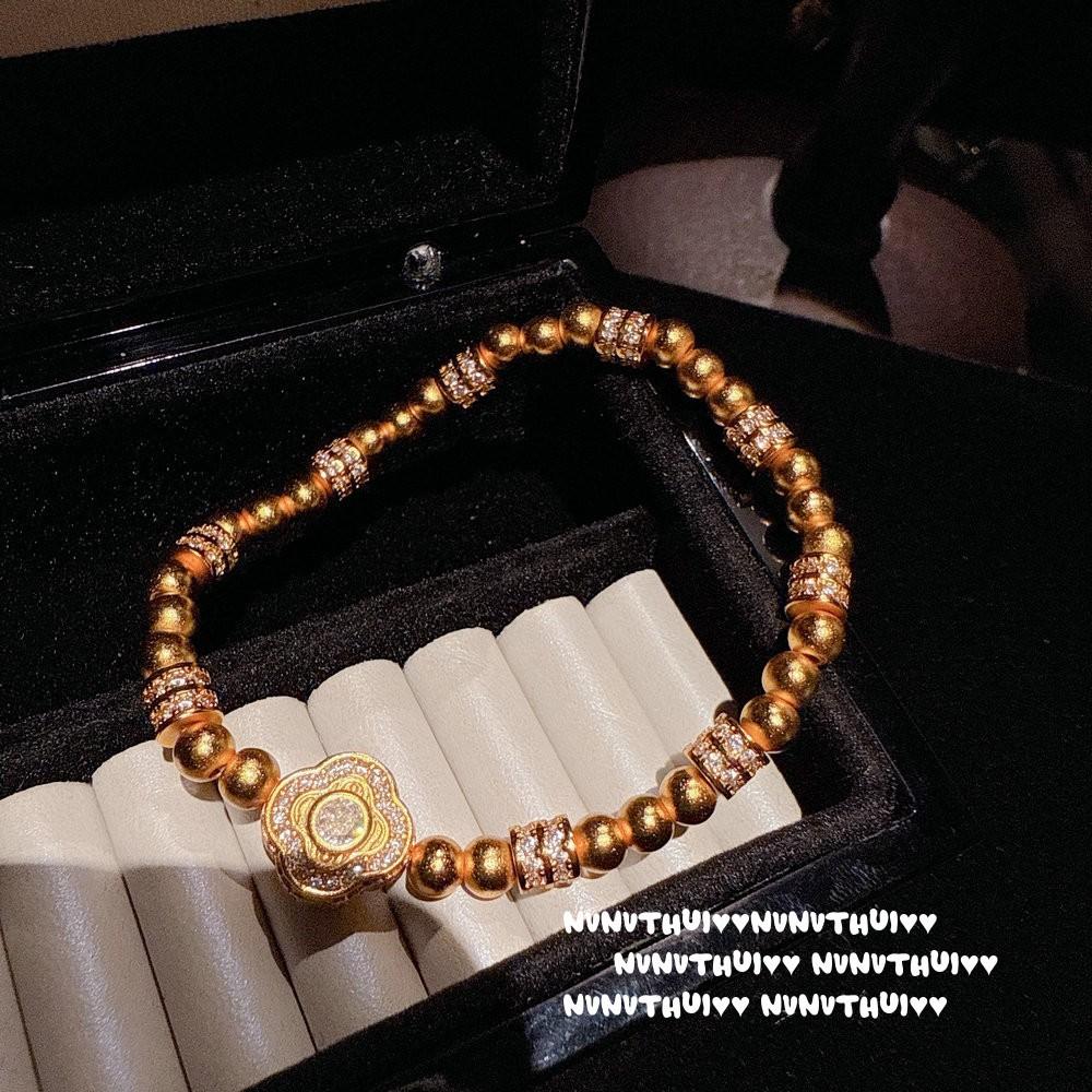 Ancient Flower Silk Screw, Four Beauty Diamond Tube, Lucky Bead Bracelet, New Chinese Style, Point Diamond, Xingmang Passepartout Necklace, Set.