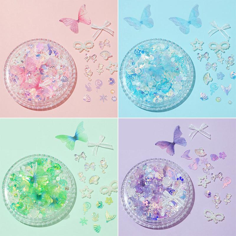 Butterfly Tear Diamond Face Sticker Sparkling Diamond Water Droplets On The Face And Eyes Pearl Adhesive