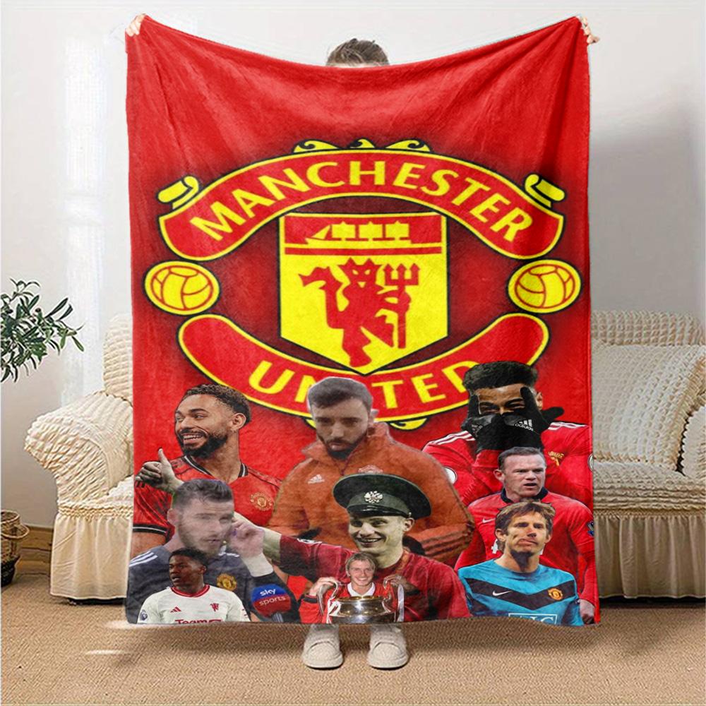 Manchester Blanket Ultra-Soft Perfect for Bedding Couch Office Chair for All Occasions Modern Style Gifts For Family Or Friends