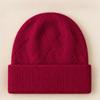 Simple and versatile wool hat women's autumn and winter outdoor sports warm pullover hat, ear protection and cold protection knitted hat
