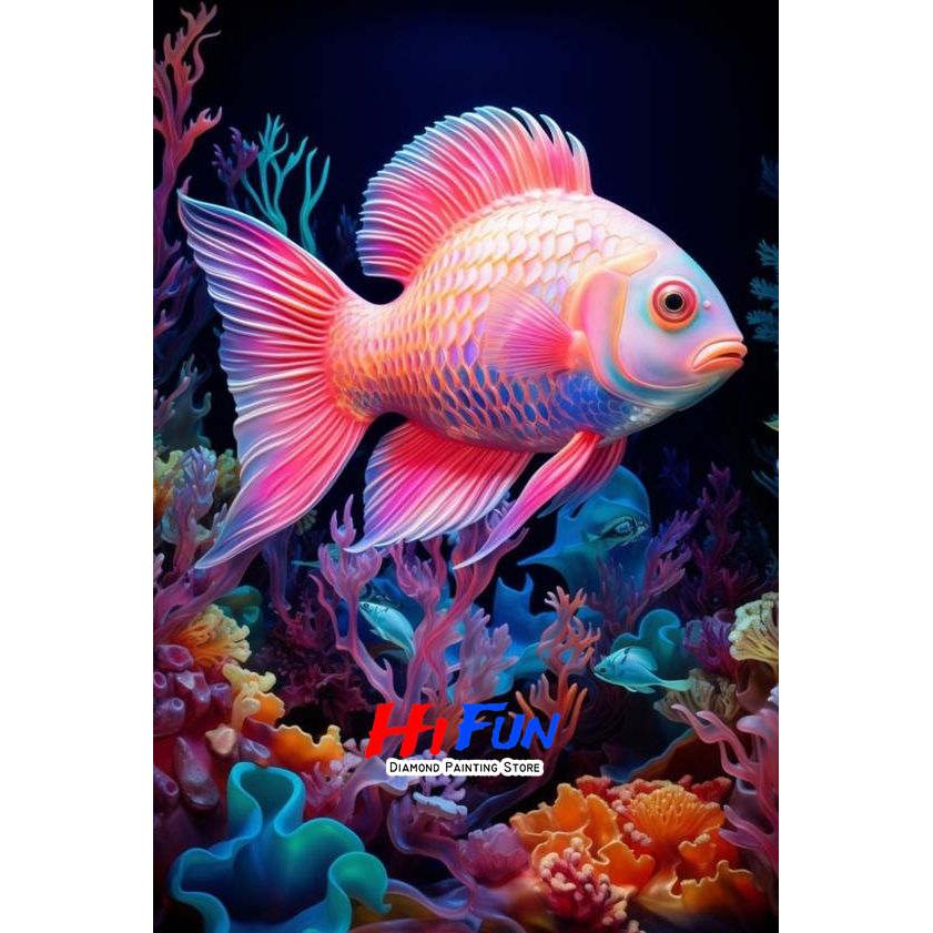 New Fish Under The Sea Landscape Diamond Painting Embroidery Cross Stitch Mosaic Tropical Fish DIY Full Drill Diamond Art