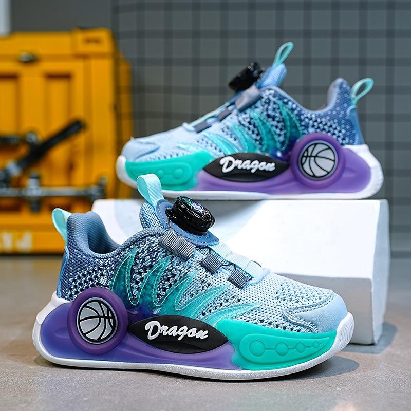 

Boys Athletic Shoes Breathable Mesh Kids Basketball Shoes Sneakers for Boy Low Cutter Tennis Running Shoe 29