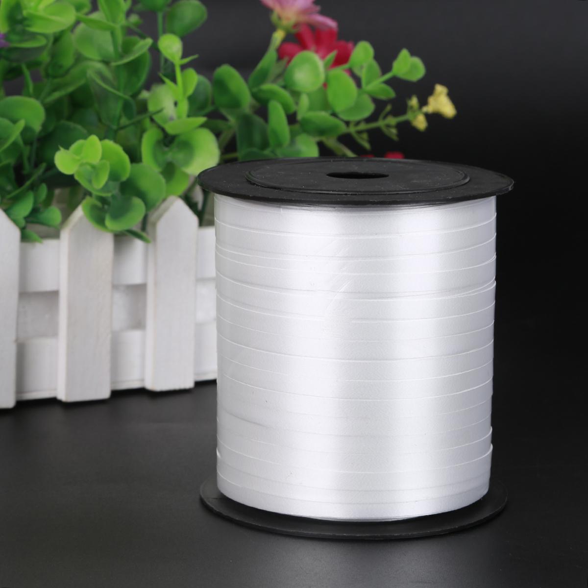 

250Yd Curling Scrapbook Balloon Ribbon Flower Party Wedding Gift Birthday Roll білий