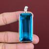 Faceted Indicolite Pendant Original Gemstone Pendant 925 Sterling Silver Pendant Latest Design Jewelry Handmade Stylish Pendant Gift for Mom