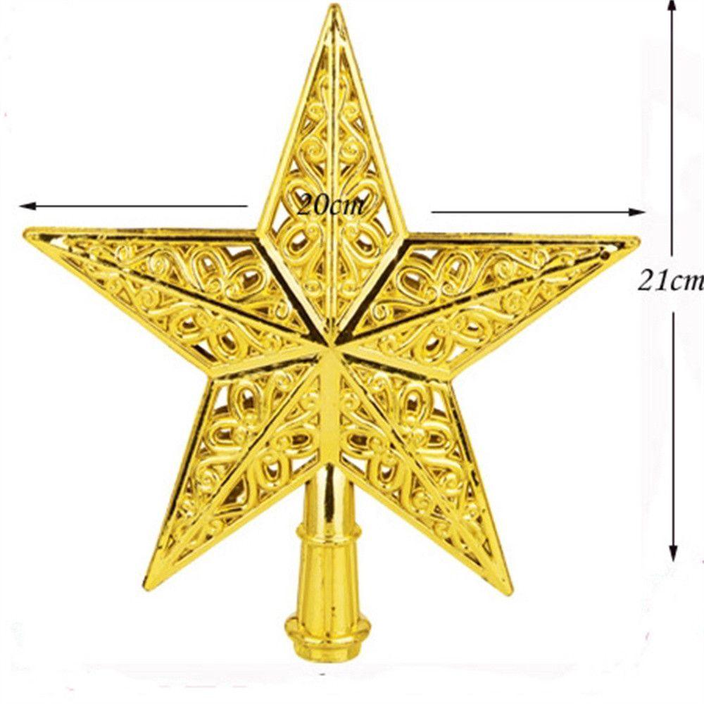 Xmas Tree Ornaments Christmas Tree Top Star Christmas Tree Topper Five-pointed Star Xmas Tree Top
