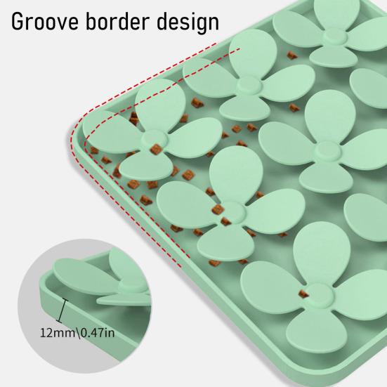 Silicone Dog Snuffle Mat Food Hiding Interactive Toy Foraging Skills Training Slow Feeder Stress Relief Mental Stimulation Puzzle Enrichment Toy