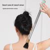 Satisfaction Guaranteed: Extendable Anti-Rotation Stainless Steel Back Scratcher with Double Rod Grip