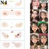 Christmas Face Sticker Corner Of Eyes Sticker Temporary Tattoos Body Art Party Self Adhesive Love Creative Cute Colorful Sweet