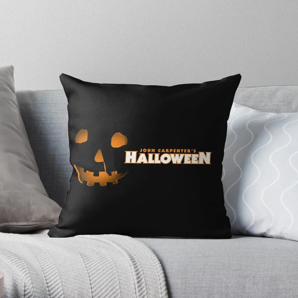 Black Fear Skeleton Decorative Home Pillow Case Cushion Covers Autumn Living Room Sofa Bed Halloween Pumpkin