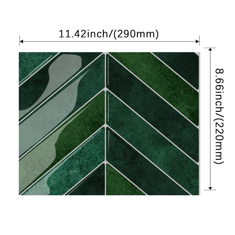 Waterproof Wallpaper Self-adhesive Wall Tile Peel and Stick Backsplash for Kitchen Bathroom