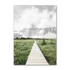 White Flower Dandelion Green Hill House Wall Art Canvas Painting Nordic Posters And Prints Wall Pictures For Living Room Decor
