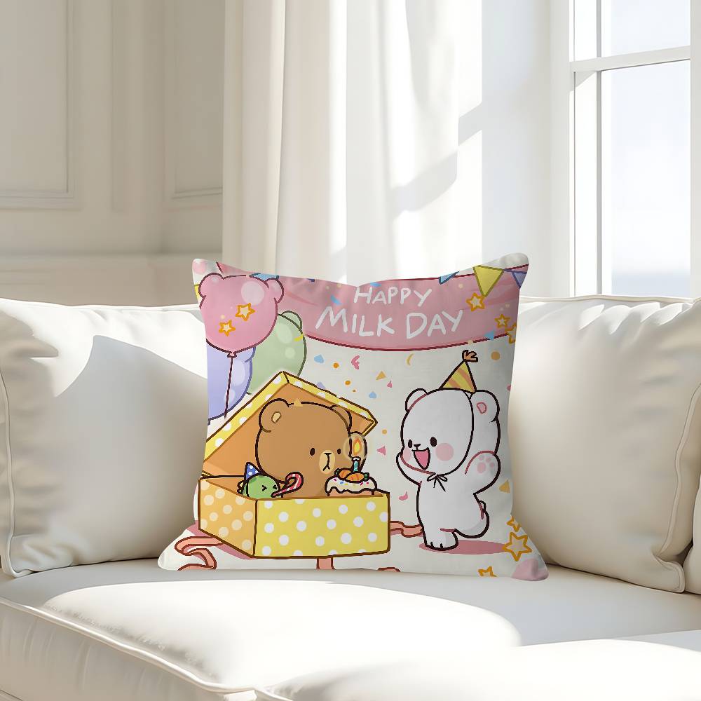 

M-Milk And Mochas Cushion Cover Pillowcase Upholstery Sofa Throw Pillow Home Decor Pillowcas 16x16Inch