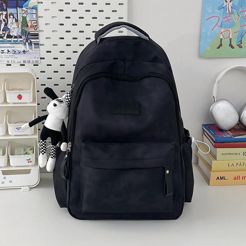 Backpack Nylon Fashionable With Letter Print Design For College Travel And