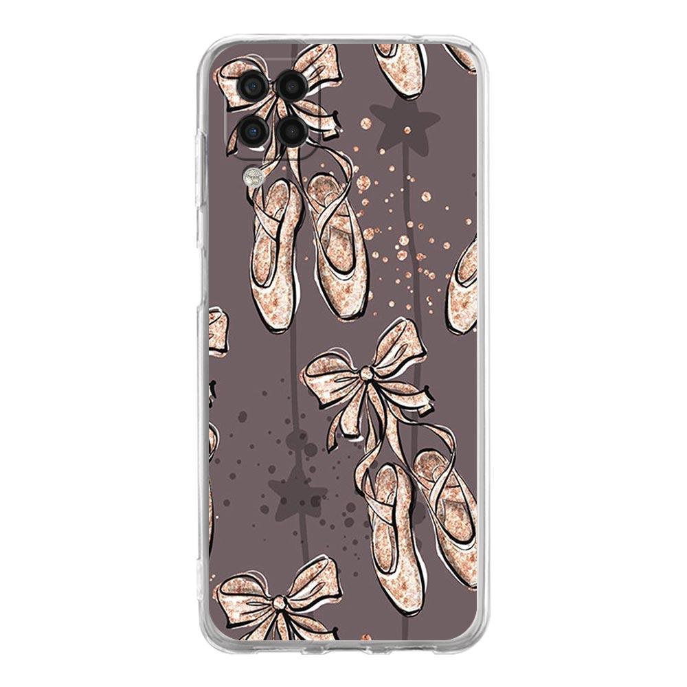 Simple Swan Dance Ballet Clear Phone Case For Samsung A51 A71 A21S A12 A11 A31 A41 A03S A22 A13 A33 A73 A53 A52 A32 5G A23 Cover