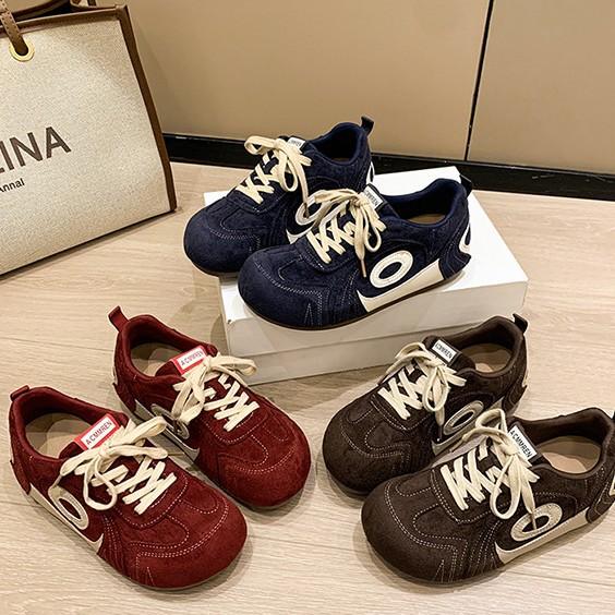 [Fanfuna] Platform-soled German training shoes for women's 2025 autumn new high-end Hong Kong-style retro and versatile Forrest Gump single shoes