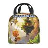 Maya The Bee With Flowers Cartoon Insulated Lunch Bags Food Bag Portable Thermal Cooler Lunch Boxes For Picnic