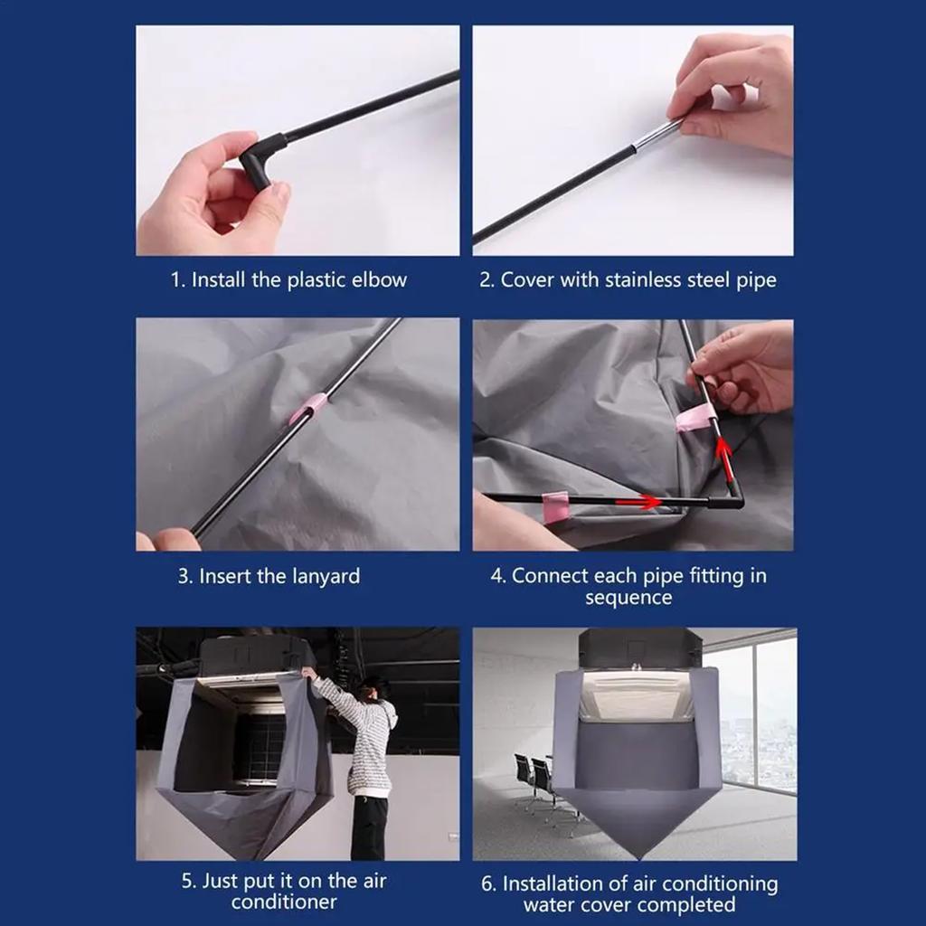 Cleaning Cover Air Conditioner Cover Waterproof Fabric Service Bag Air Conditioner Cleaning Bag Fabric Material