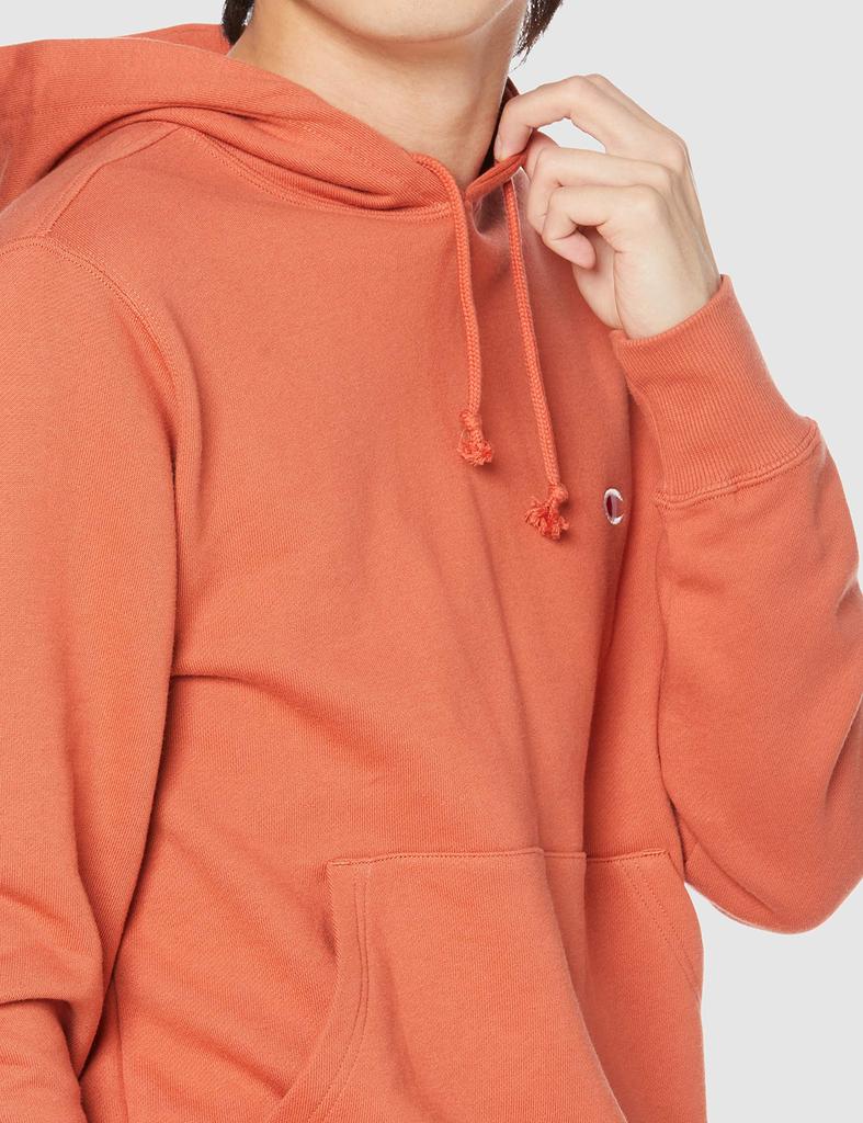 Champion Sweatshirt Long Sleeve Hooded Sweatshirt with Embroidered Size M (Old Model) Logo, Basic, Men's,
