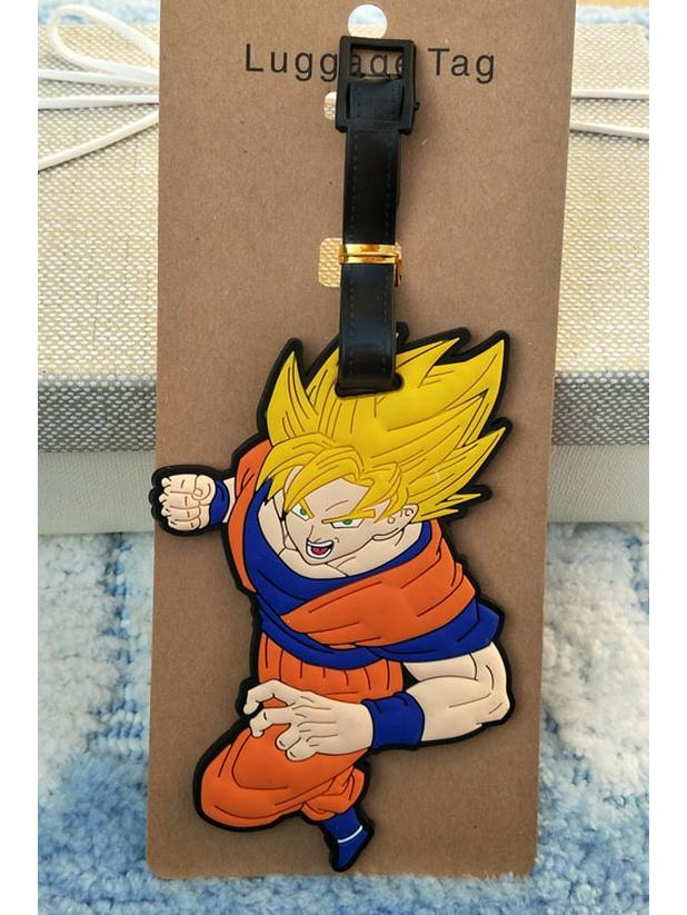 Anime Cartoon Cute Dragon Ball Goku Buu Vegeta Luggage Tag Suitcase Label