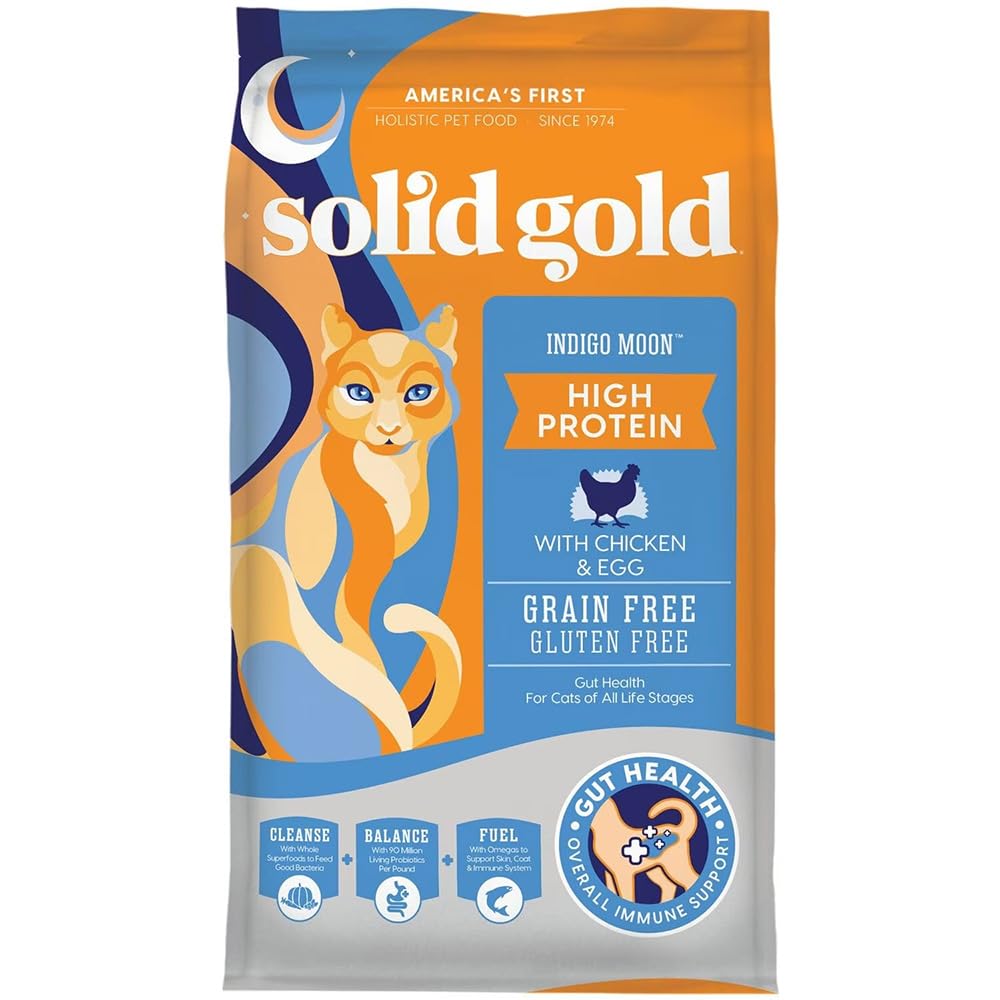 

Solid Gold Indigo Moon for cats of all no Cat (Suitable ages, grains) 5.44kg [product]