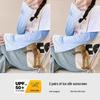 Plus Size Gradient Ice Silk Sun Protection Sleeves - Breathable, Anti-UV Arm Protectors
