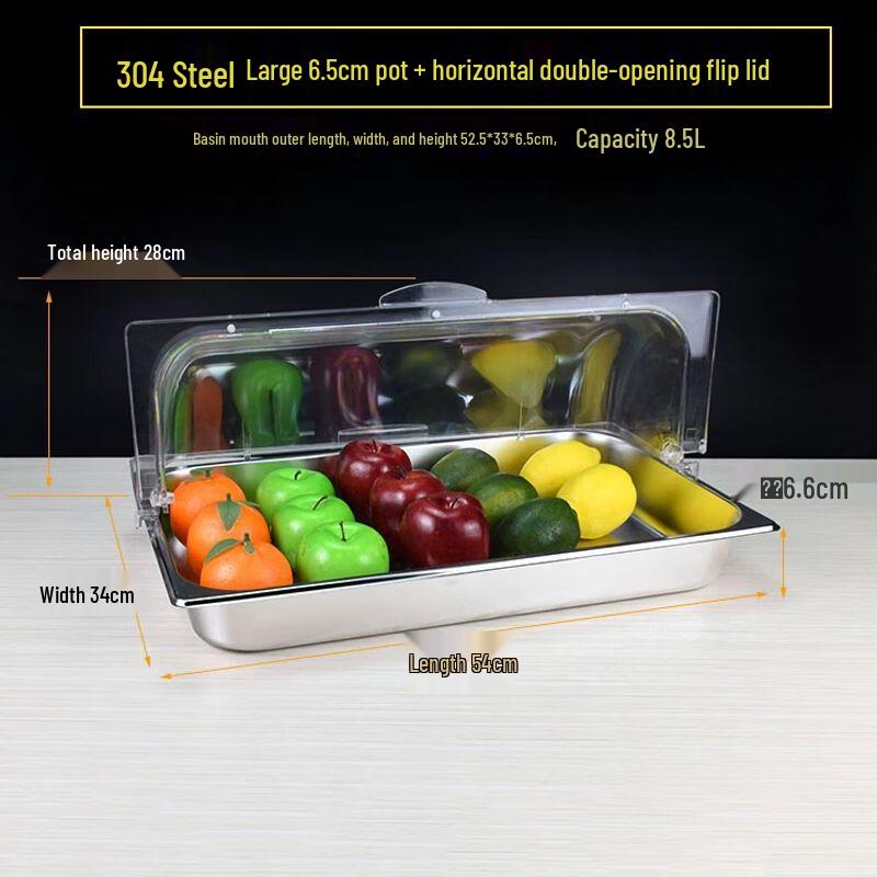 Acrylic Food Dust Cover with Flip Lid