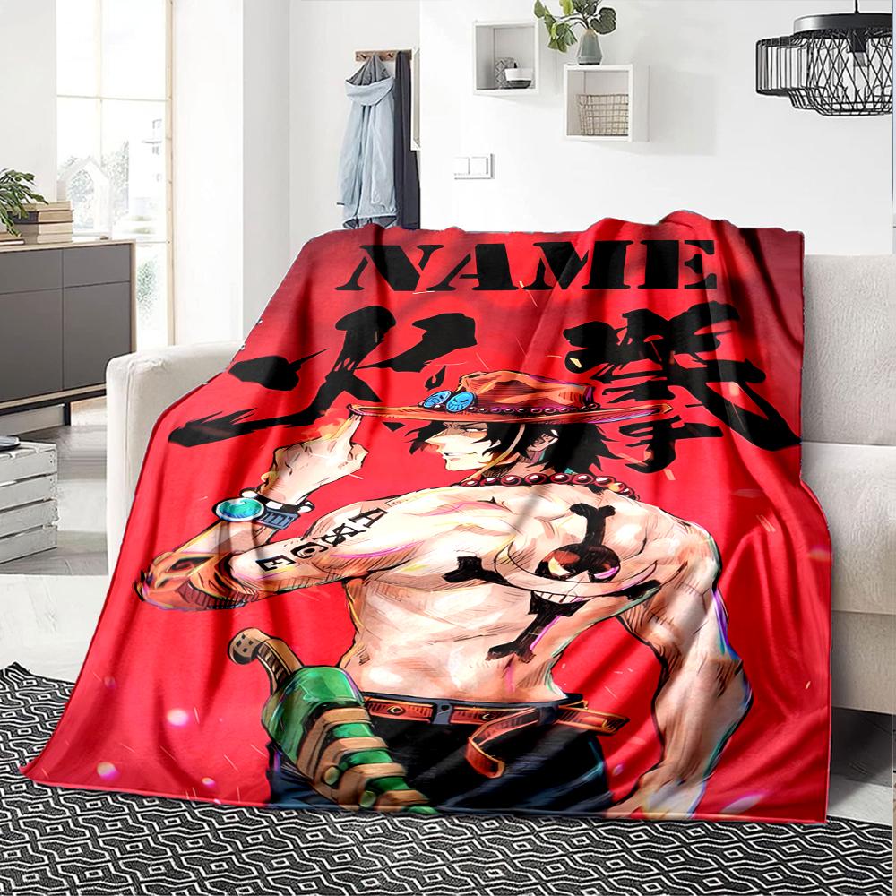 Customiz Name Personality One Piece Blanket Soft &Warm Sofa Office Bed Travel Lunch Break Blanket, Gift Suitable All Seasons